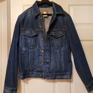Vintage Lady’s Corvette Denim Jean Jacket, 1969 Brand, Small, Dark Wash